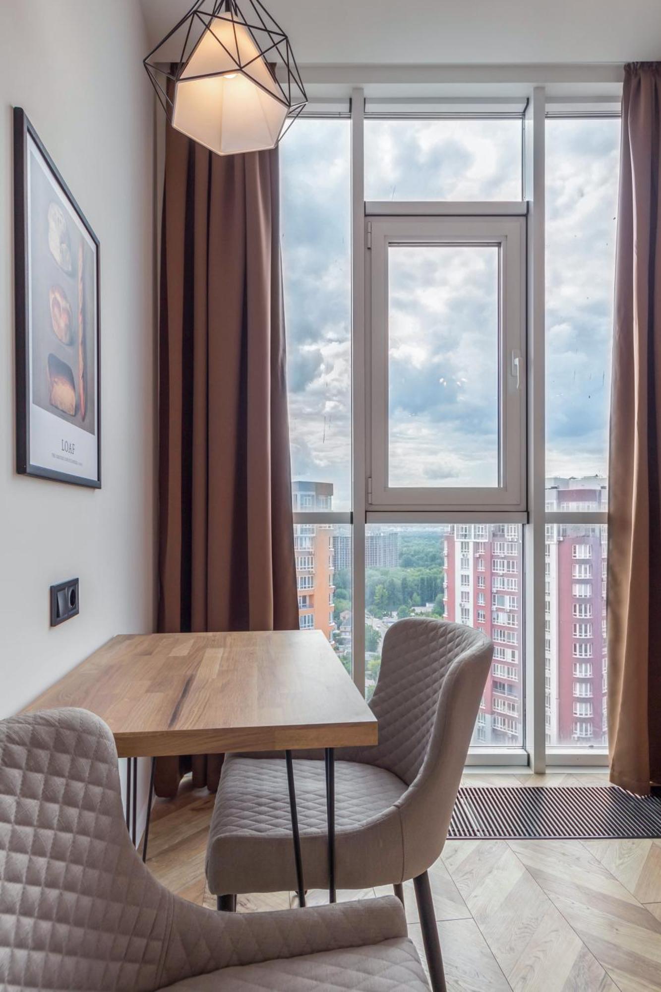 Design Apartments With Panoramic View Kiev Ngoại thất bức ảnh